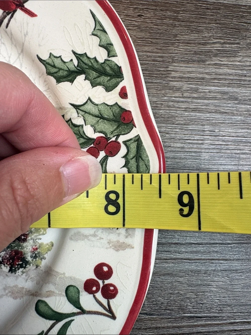 Better Homes & Gardens Christmas Heritage Tree Salad Plates Forest Set of 4